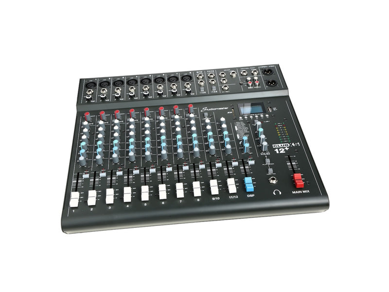 Studiomaster CLUB XS12+ 12 Channel Mixing Console With Bluetooth, USB/SD & DSP Effects