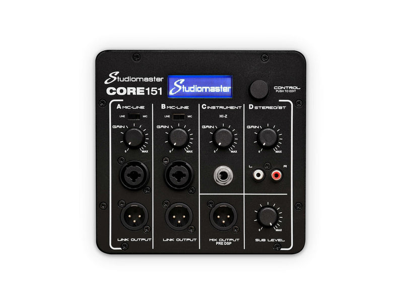 Studiomaster CORE 151 15" Active Curved Array PA Speaker System + DSP Mixer