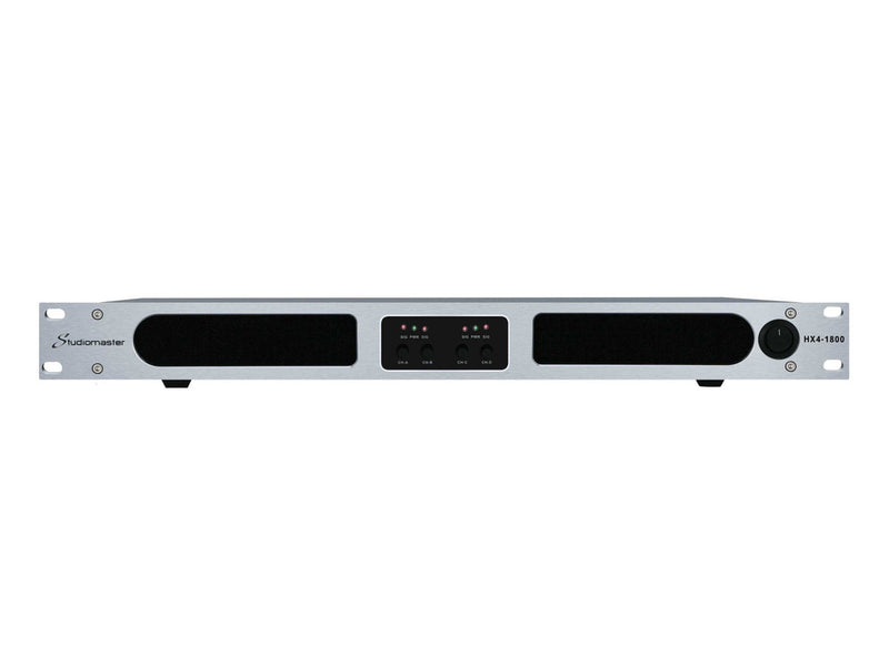 Studiomaster HX4-1800 4-Channel 1U Digital Power Amplifier (4x 1300W @ 2/4/8 Ω)