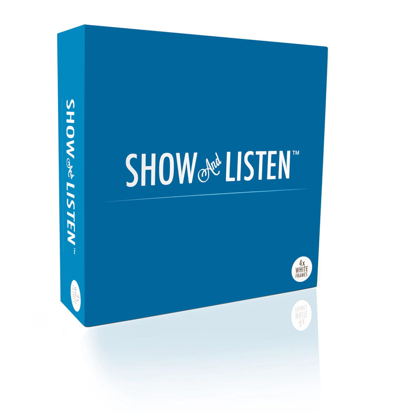 Show And Listen Vinyl Record Album LP Frame, Set of 4 - Available In Black or White