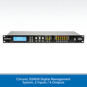 Citronic DSM26 Digital Management System, 2 Inputs / 6 Outputs