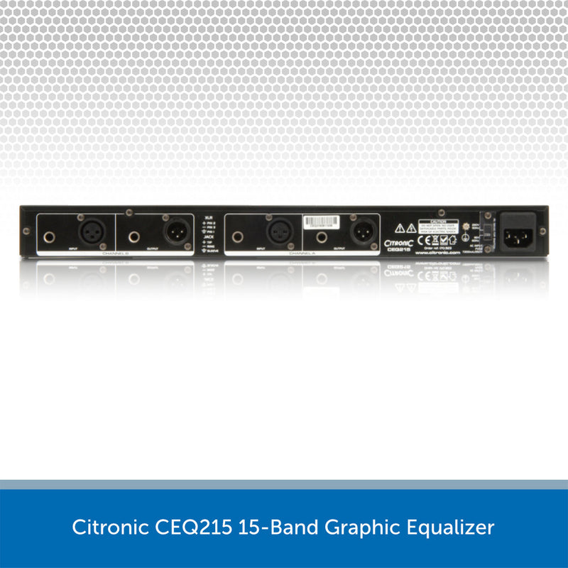 Citronic CEQ215 15-Band Graphic Equalizer