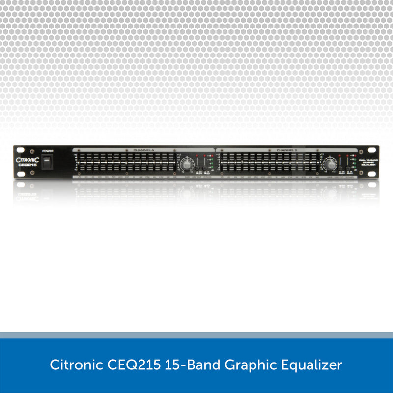 Citronic CEQ215 15-Band Graphic Equalizer