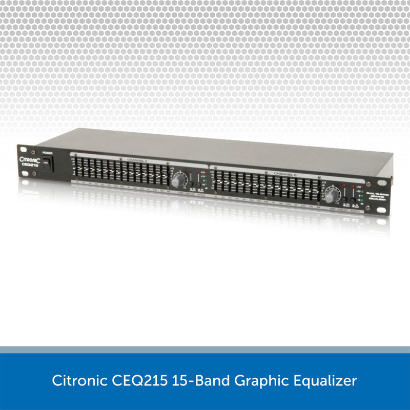 Citronic CEQ215 15-Band Graphic Equalizer