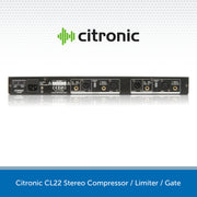 Citronic CL22 Stereo Compressor / Limiter / Gate