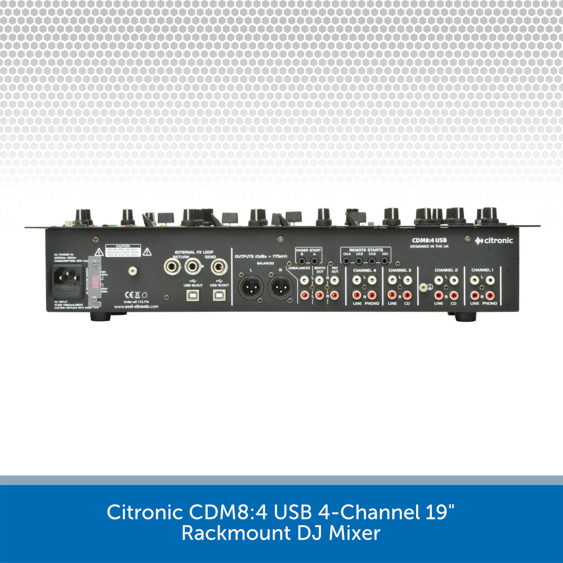 Citronic CDM8:4 USB 4-Channel 19