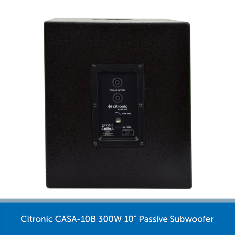 Citronic CASA-10B 10" 300W Passive Subwoofer