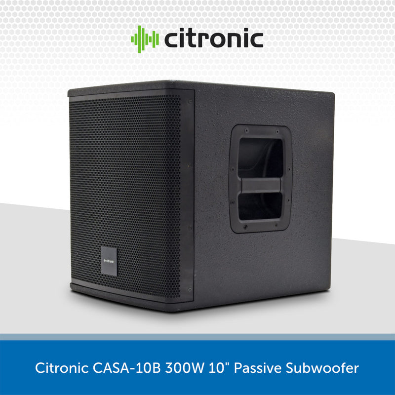 Citronic CASA-10B 10" 300W Passive Subwoofer