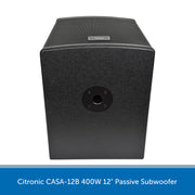 Citronic CASA-12B 12" 400W Passive Subwoofer
