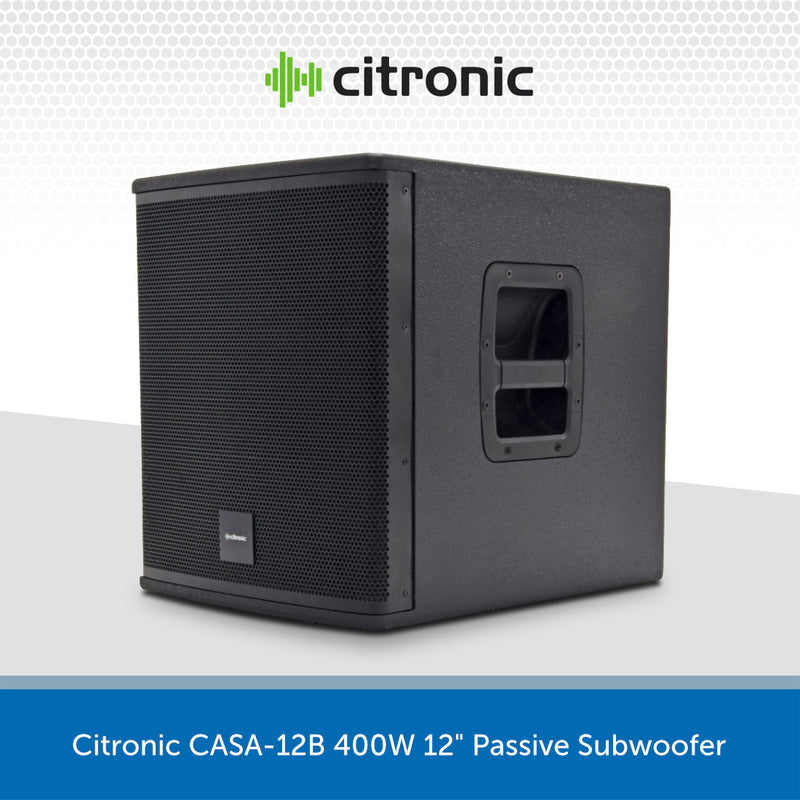 Citronic CASA-12B 12" 400W Passive Subwoofer