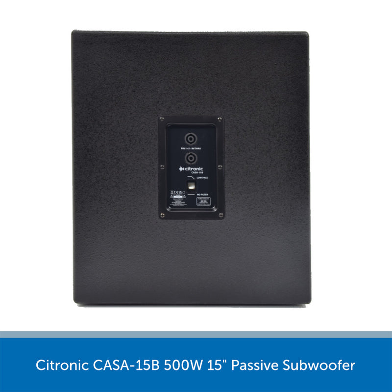 Citronic CASA-15B 15" 500W Passive Subwoofer