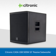 Citronic CASA-15B 15" 500W Passive Subwoofer