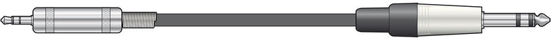 High-Quality 6.35mm Jack to 3.5mm Jack TRS Stereo Audio Cable