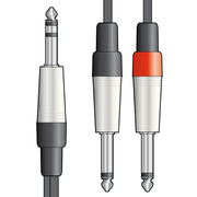 1x TRS Jack to 2x Mono Jack High-quality Audio Cable