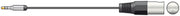 3.5mm Stereo Jack to XLR Male Audio Cable, Stereo into Mono 