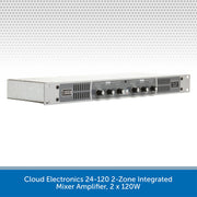 Cloud Electronics 24-120 2-Zone Integrated Mixer Amplifier, 2 x 120W