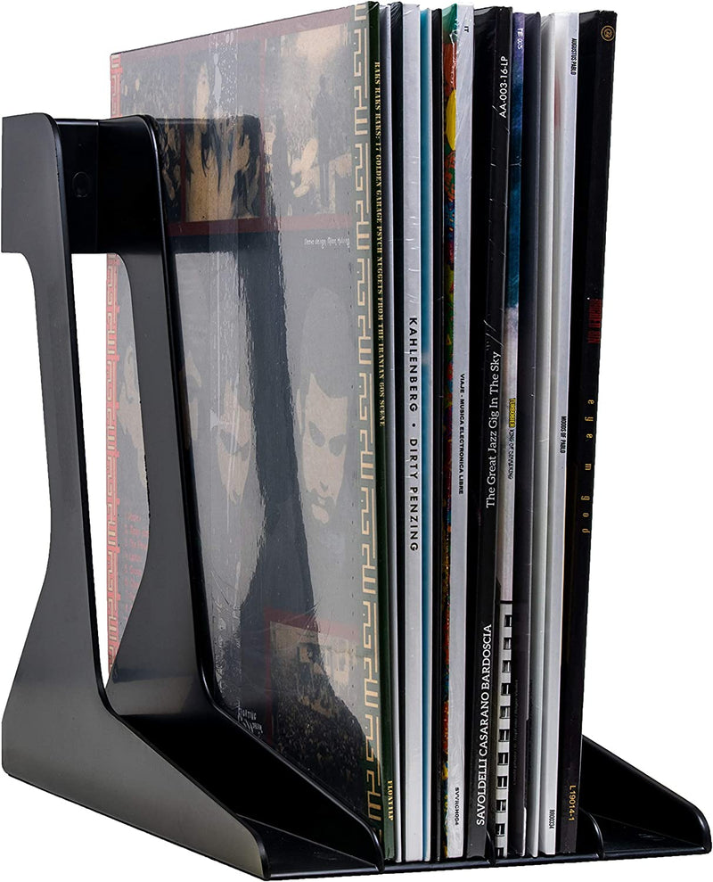 Audio Anatomy 12" Vinyl Record Stand, Holds 40 Records - Black, White or Orange