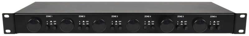 Adastra AT6 6-Way 100V Volume Attenuator with A/B Source Selection