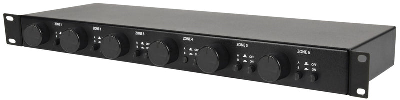 Adastra AT6 6-Way 100V Volume Attenuator with A/B Source Selection