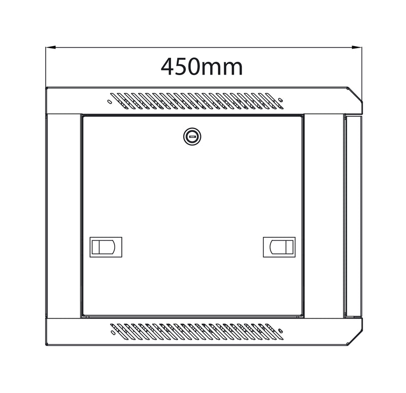19" Rack Mount Cabinets - Lockable Door - Tamper Proof - 450mm or 600mm Deep