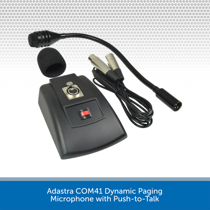 Adastra COM41 Dynamic Paging Microphone with Push-to-Talk