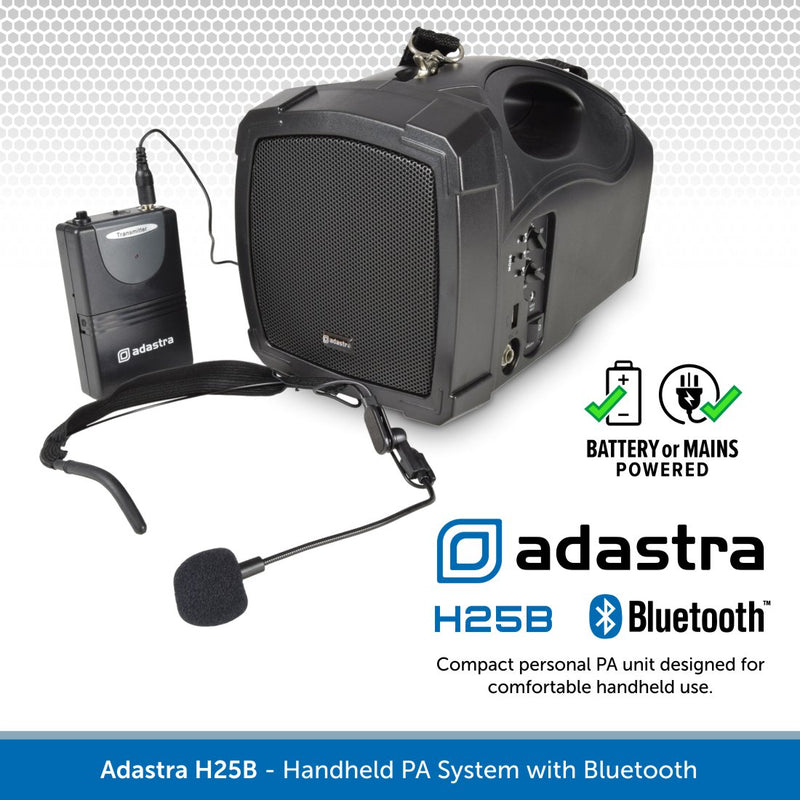 Adastra H25B - Handheld PA System with Bluetooth