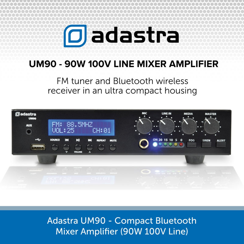 Adastra UM90 - Compact Bluetooth Mixer Amplifier