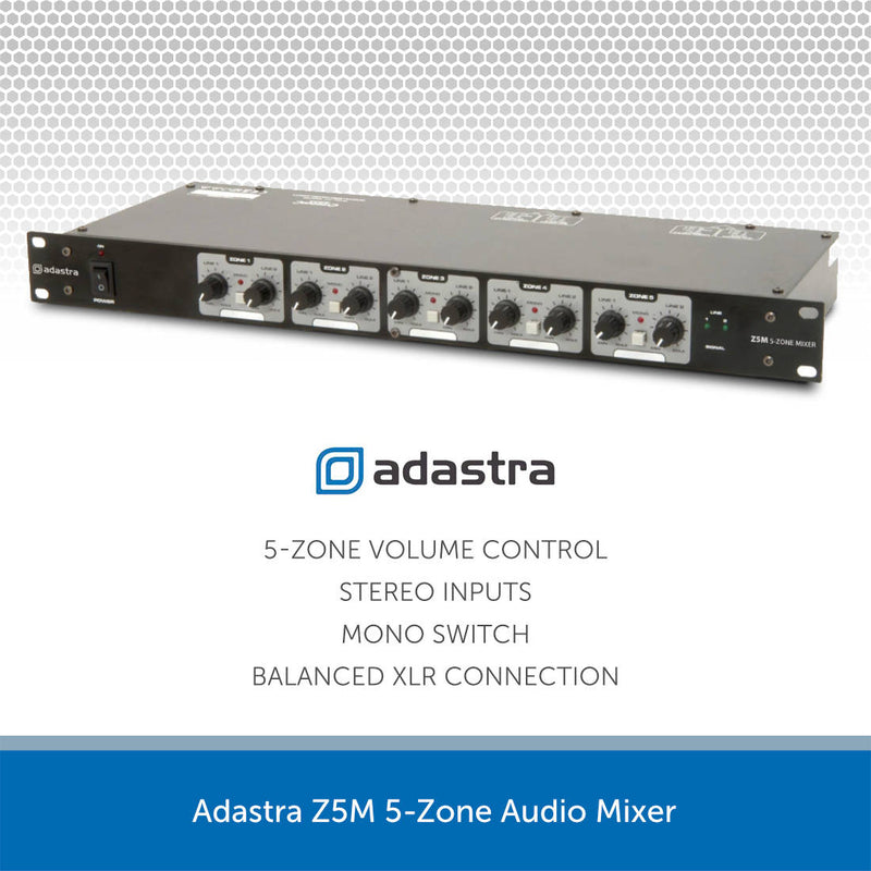 Adastra Z5M 5-Zone Audio Mixer
