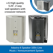 Showing the back of a Adastra High Quality 5.25" 2 way wall speakers