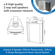 Adastra speaker size chart