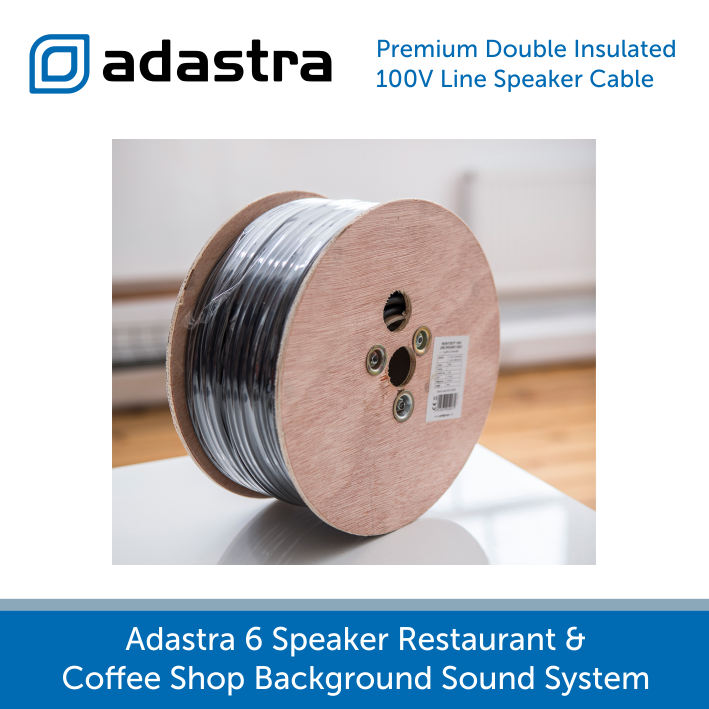 Adastra 6 Speaker Background Music System for Offices & Call Centres - In-Ceiling Speakers 6.5 inch