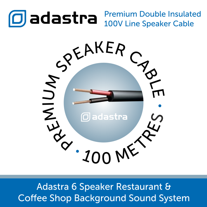 Adastra 6 Speaker Background Music System for Offices & Call Centres - In-Ceiling Speakers 6.5 inch