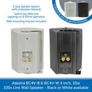 Showing the back for a Adastra BC4V-B & BC4V-W 