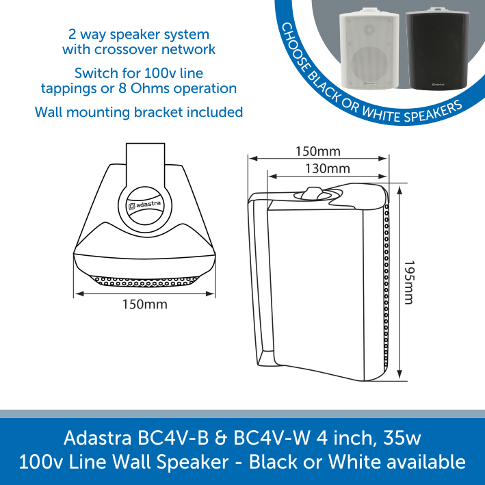 Adastra BC4V-B & BC4V-W