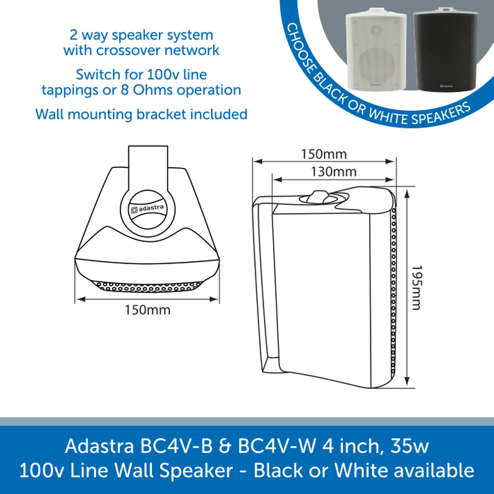 Adastra BC4V-B & BC4V-W