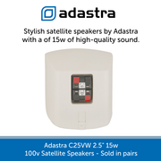 Showing the back of a Adastra C25VW 