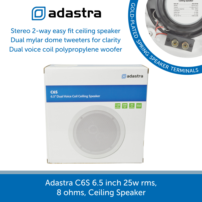 A box for a Adastra C6S Ceiling Speaker