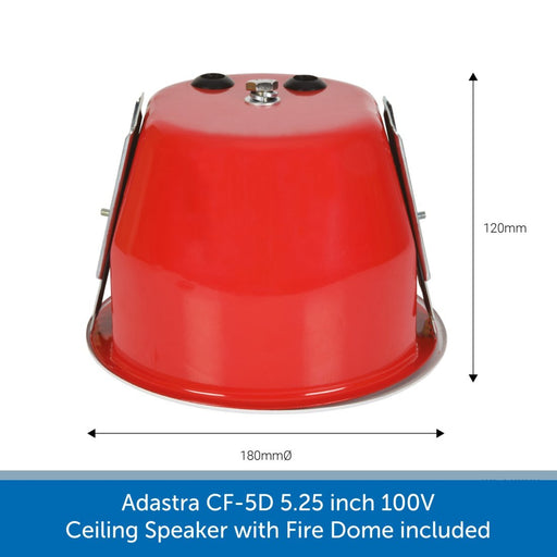 Adastra CF-5D 5.25 inch 100V Ceiling Speaker with Fire Dome included