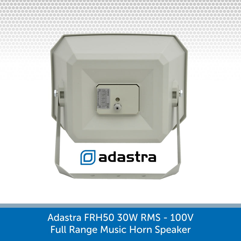 Back of a Adastra FRH50 30W 100V Full Range Music Horn Speaker