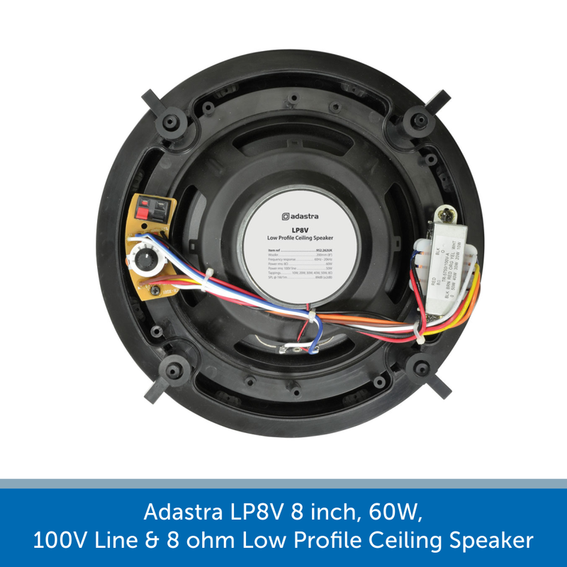 Showing the back of a Adastra LP8V