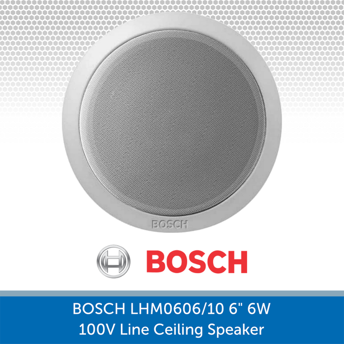 4 x Bosch 6.5" Ceiling Speaker Background Music System with Bluetooth & FM Radio
