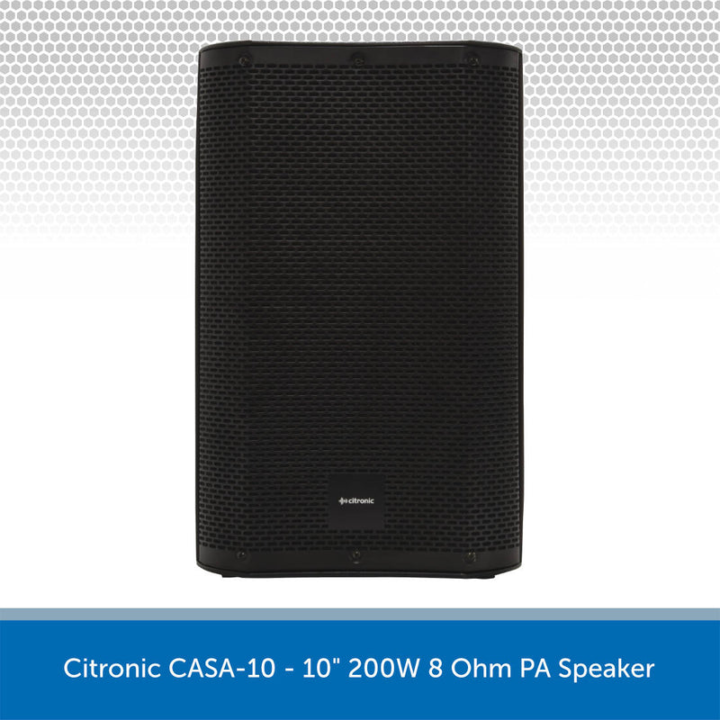 Citronic CASA-10 10" 200W Passive PA Speaker, 8 Ohms