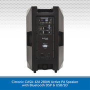 Citronic 1060W 2.1 System with CASA-12A Speakers and CASA-15BA Subwoofer