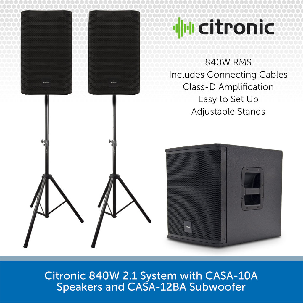 Enceintes PC SANSUN SN-2810 - Kit Stéréo 2.1 Avec Subwoofer - Neuves