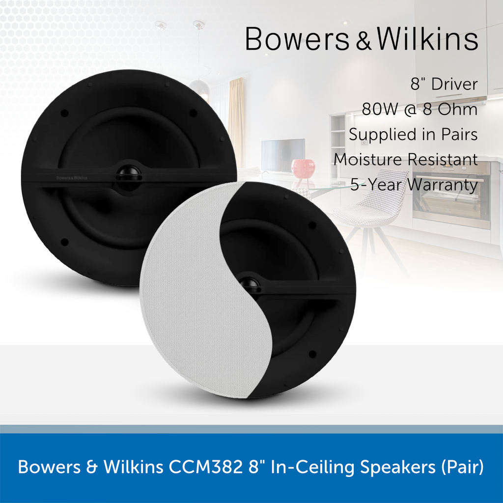 Bowers & Wilkins CCM382 In-Ceiling Speakers (Pair) | Audio Volt