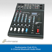 Studiomaster Club XS 6+ 6-Channel Bluetooth Audio Mixer