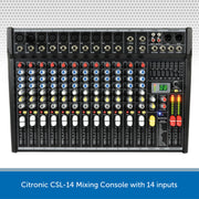Citronic CSL-14 Mixing Console with 14 inputs