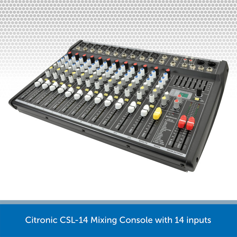Citronic CSL-14 Mixing Console with 14 inputs