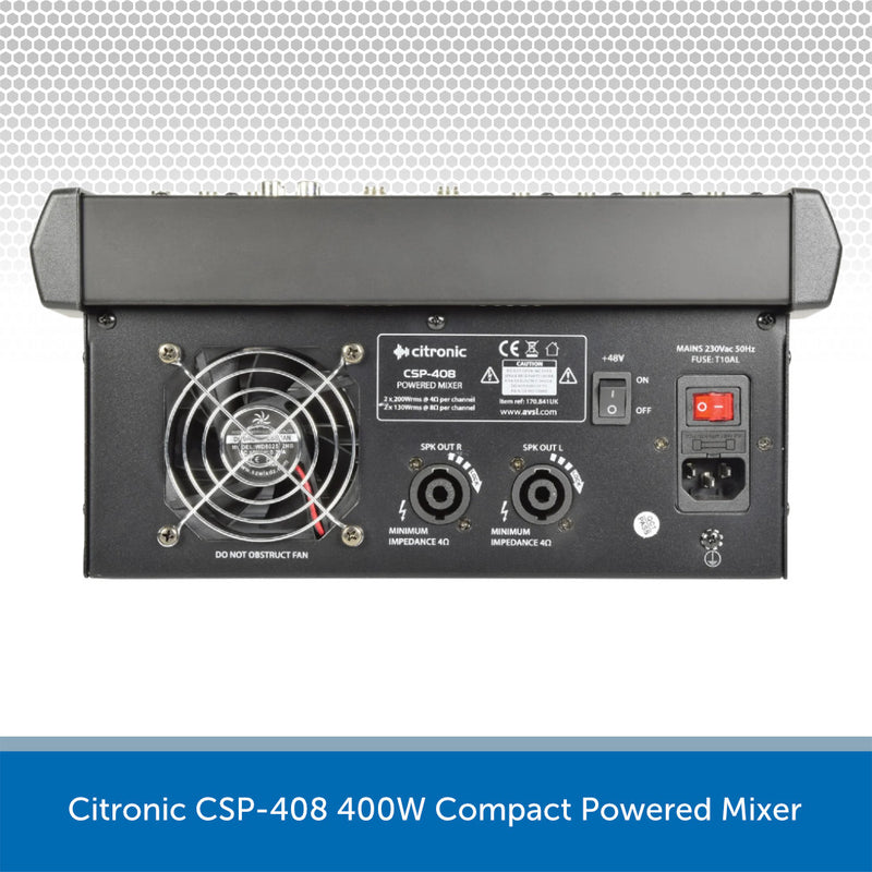 Citronic CSP-408 400W Compact Powered Mixer