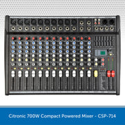 Citronic 700W Compact Powered Mixer - CSP-714